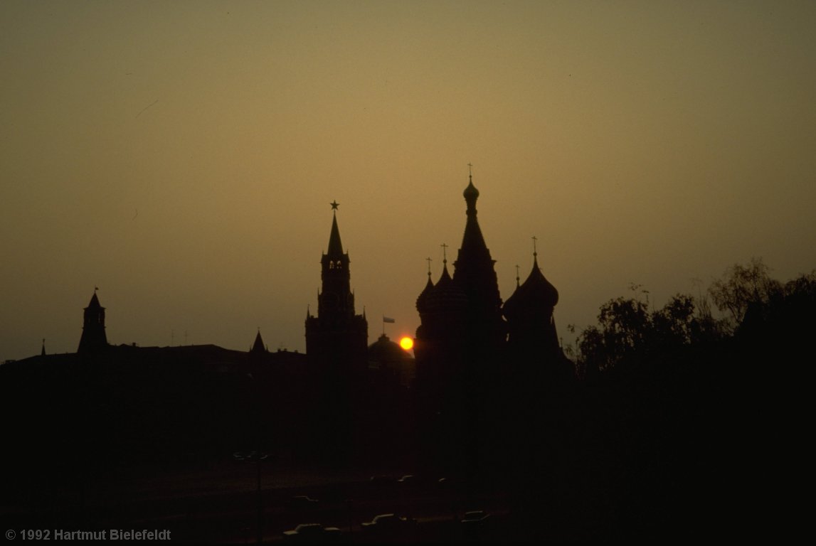 evening at the Red Square