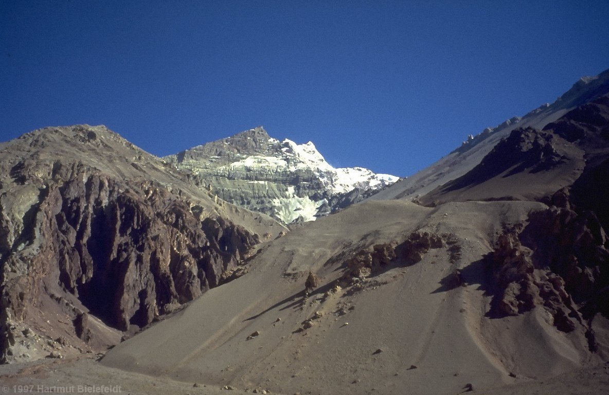 Pico Piramide und die beiden Aconcagua-Gipfel