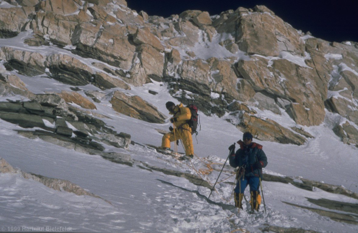 during descent below the yellow band