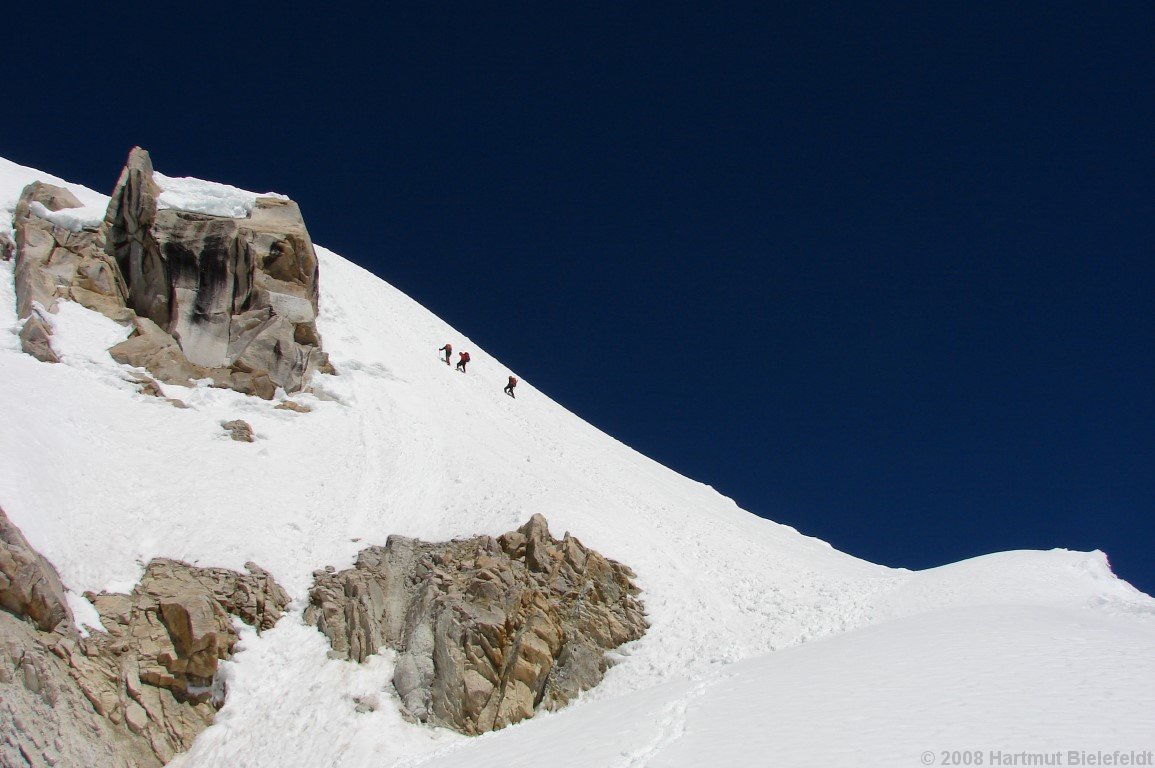 summit slope of Ishinca