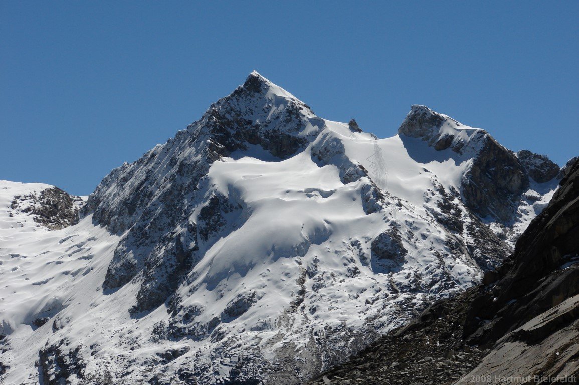 Der Urus Este (5420 m) ist unser Ziel für morgen