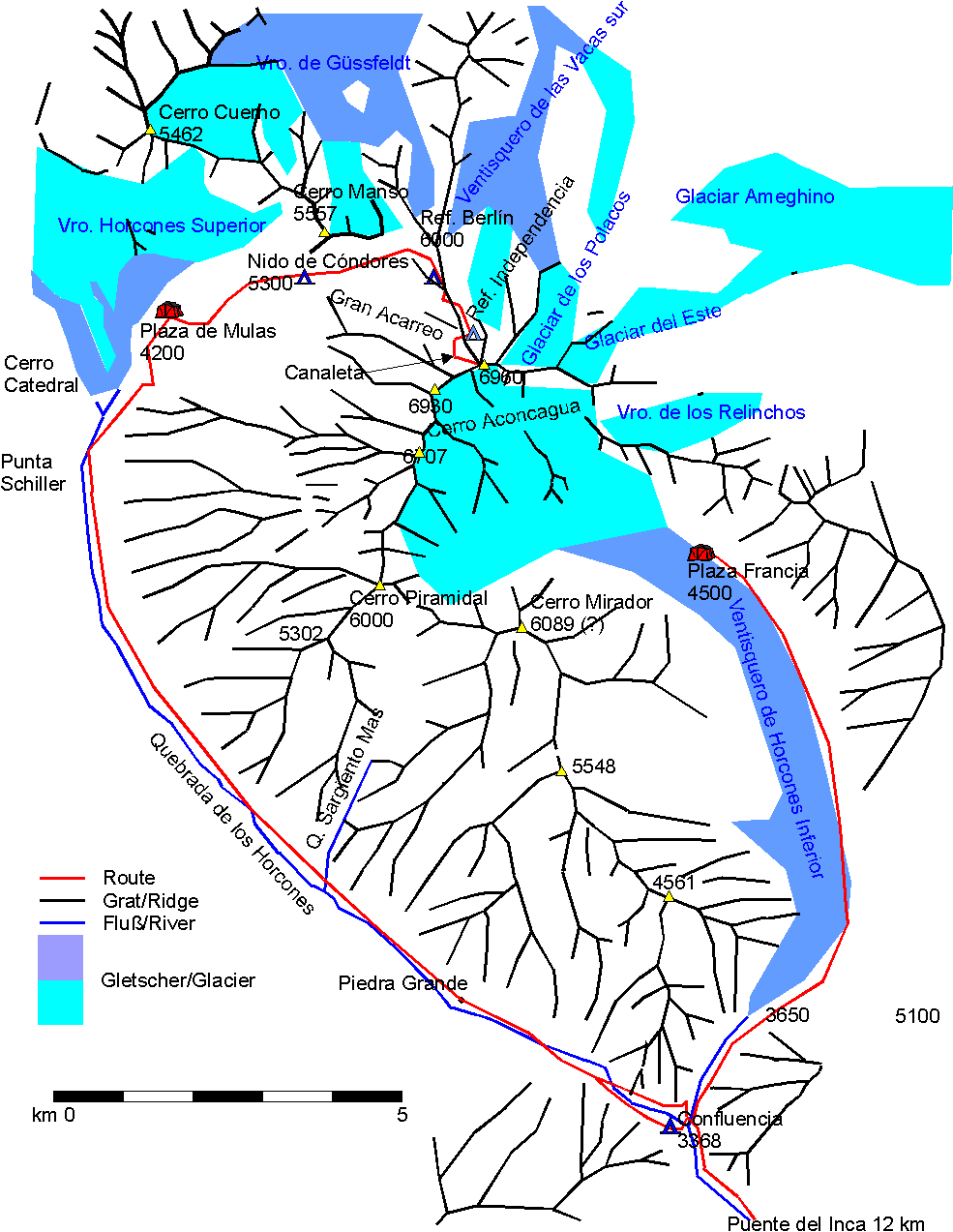 Aconcagua Map