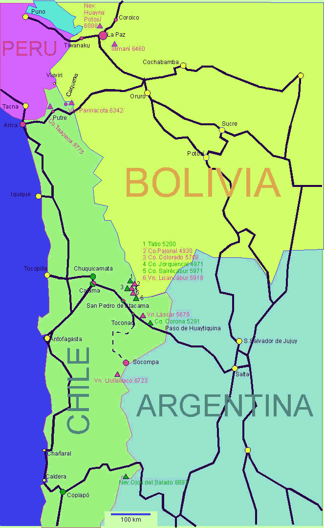 Bolivia And Chile