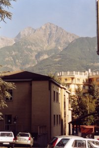 Mont Emilius, seen from the regional hospital