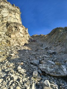 in der unteren Rinne