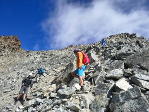 Im Abstieg ist Vorsicht geboten