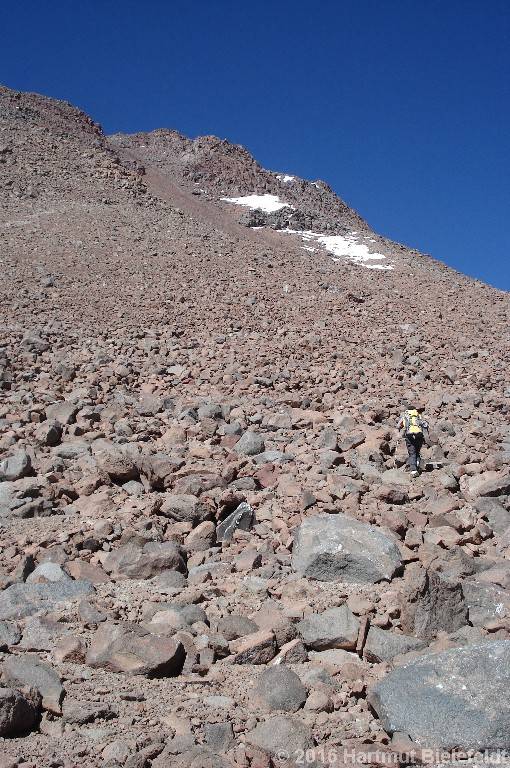 Weiter oben wird es noch etwas steiler