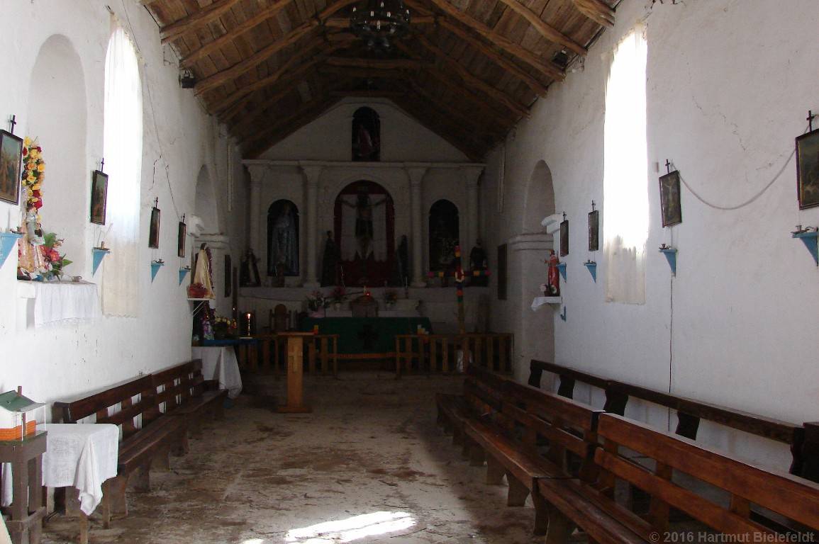 Innenansicht der Kirche von Chiu Chiu