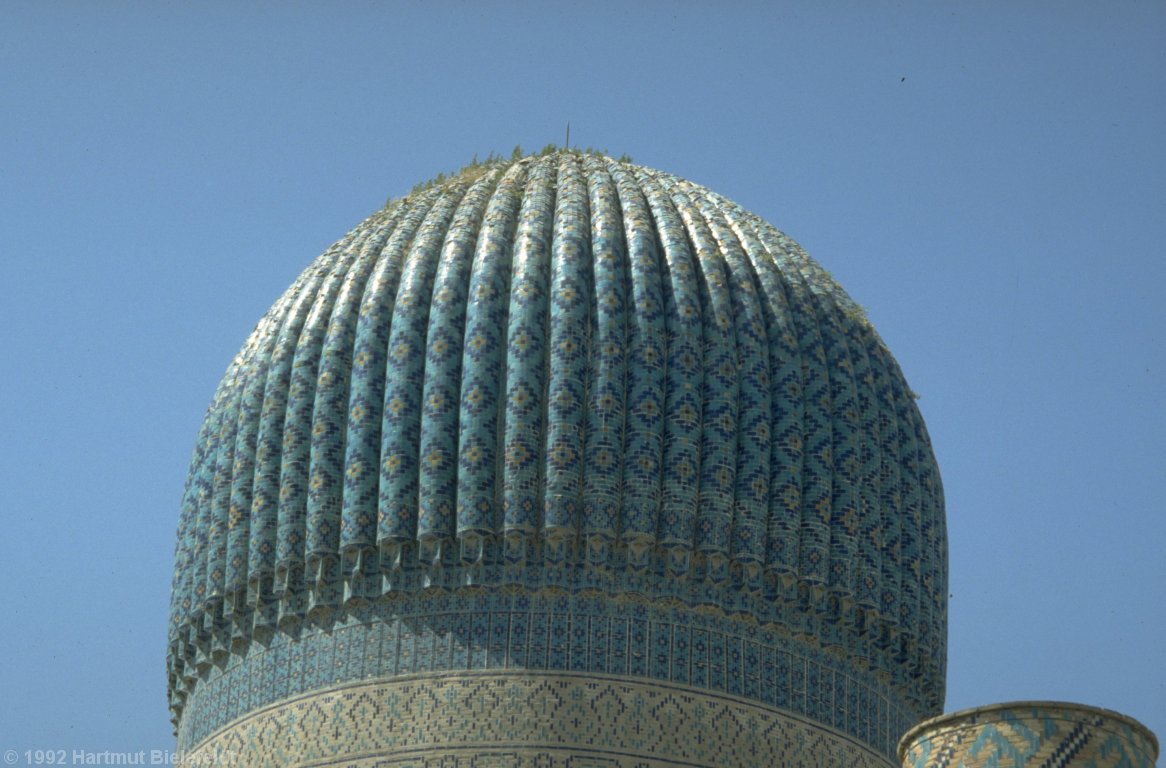 dome of a mosque in Samarkand