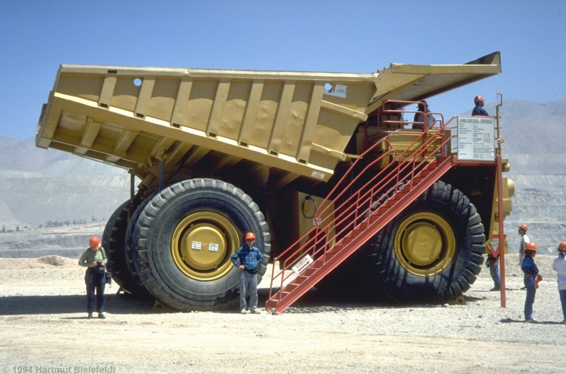 So beeindruckend wie die Größe der Mine sind auch die Werkzeuge, die hier verwendet werden.