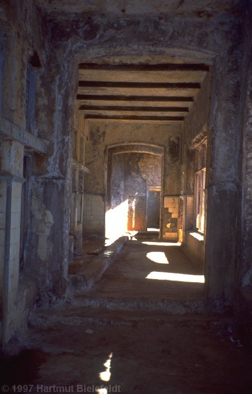 Interior view. Has seen better times.