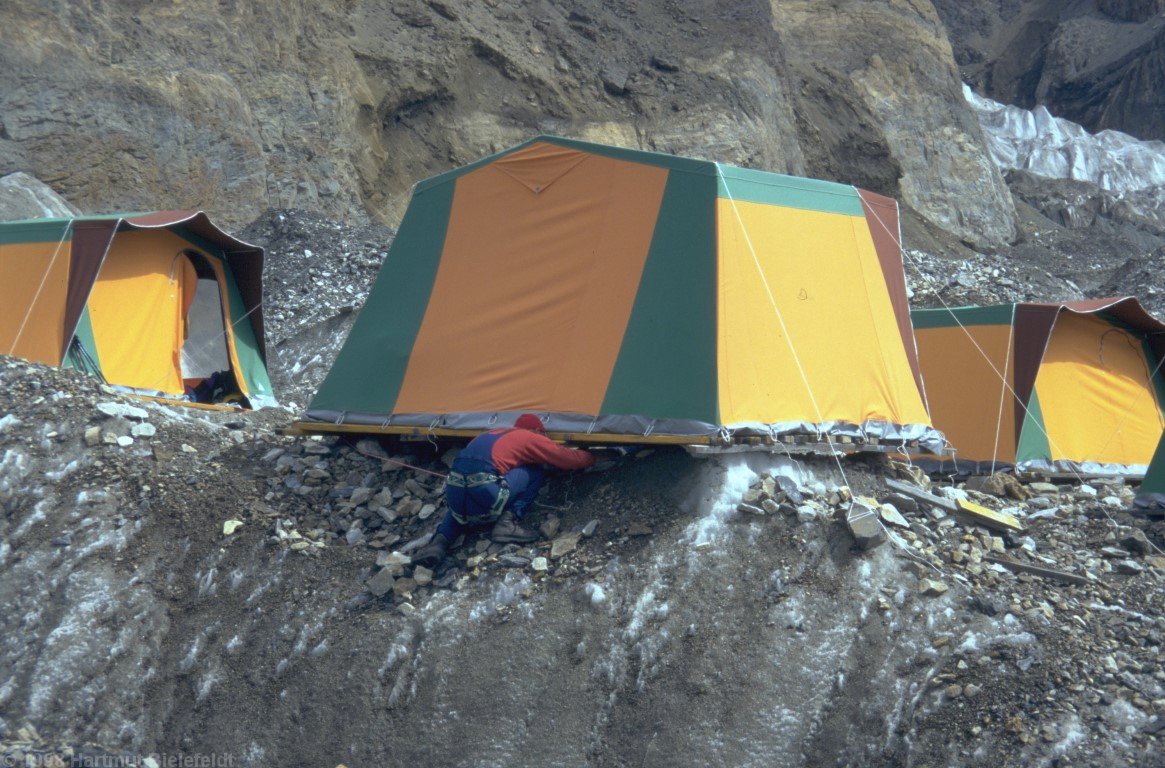 Some tent platforms meanwhile need maintenance.