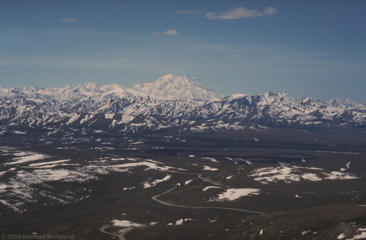 Auch von hier aus macht er eine beeindruckende Figur, über 100 km weit weg.