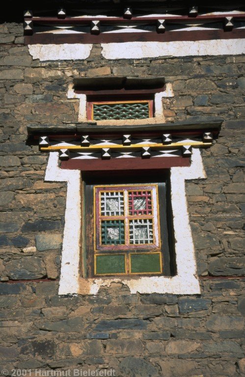 The windows are small, since it is seldom warm outside