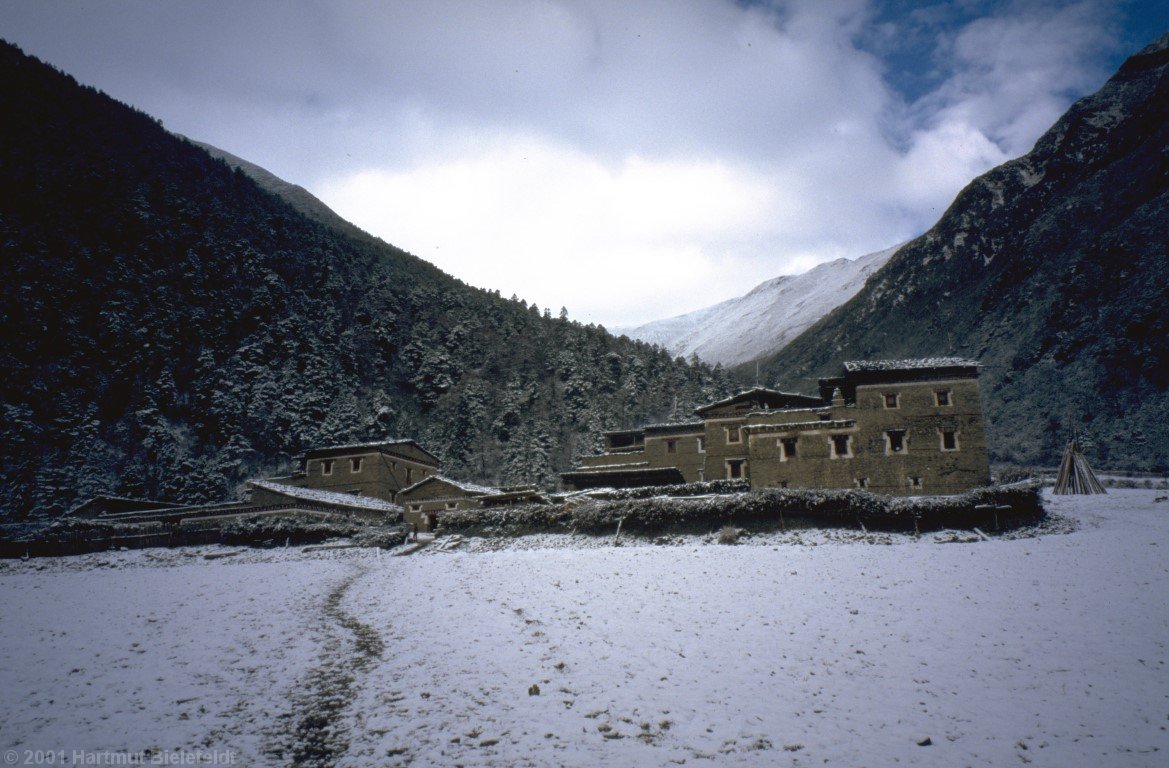 Zimei. There was a little snowfall during the night.