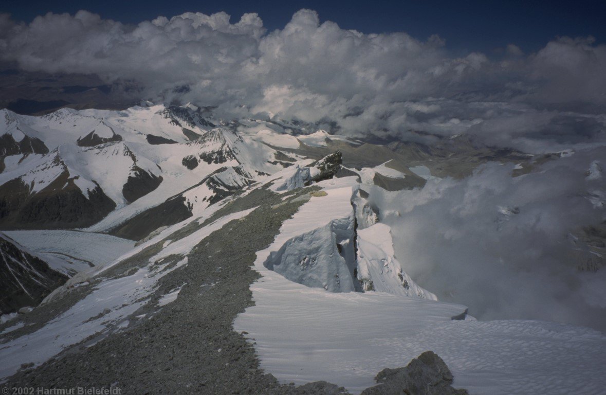 Wir sind wieder auf dem Rückweg, oberhalb des Second Step.