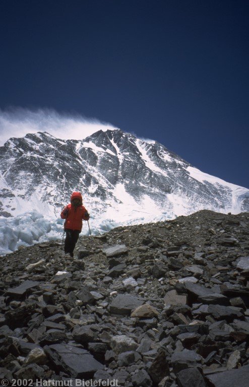 Auch ohne Gepäck geht es nur langsam voran.