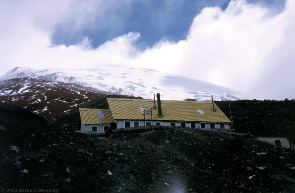 Die Hütte auf 4800 m
