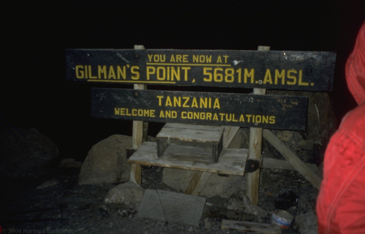 Am Gilman´s Point um fünf Uhr ist es noch stockdunkel