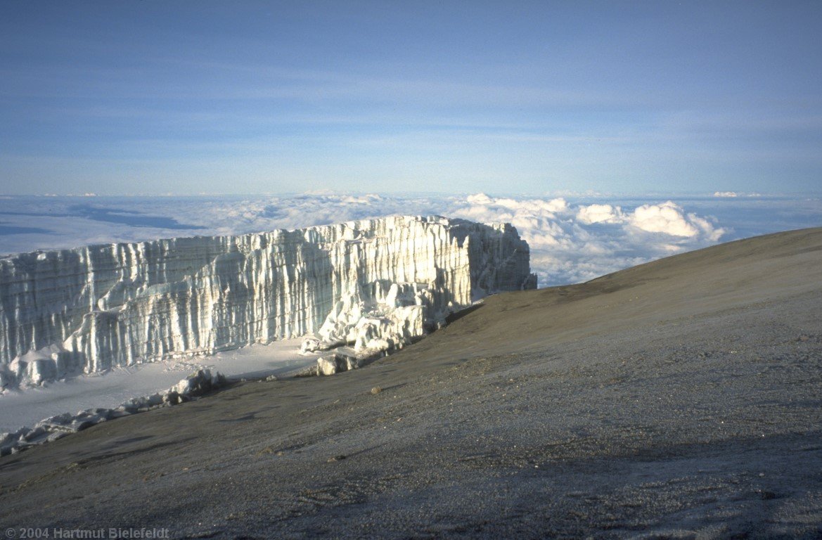 bizarre glacier landscape