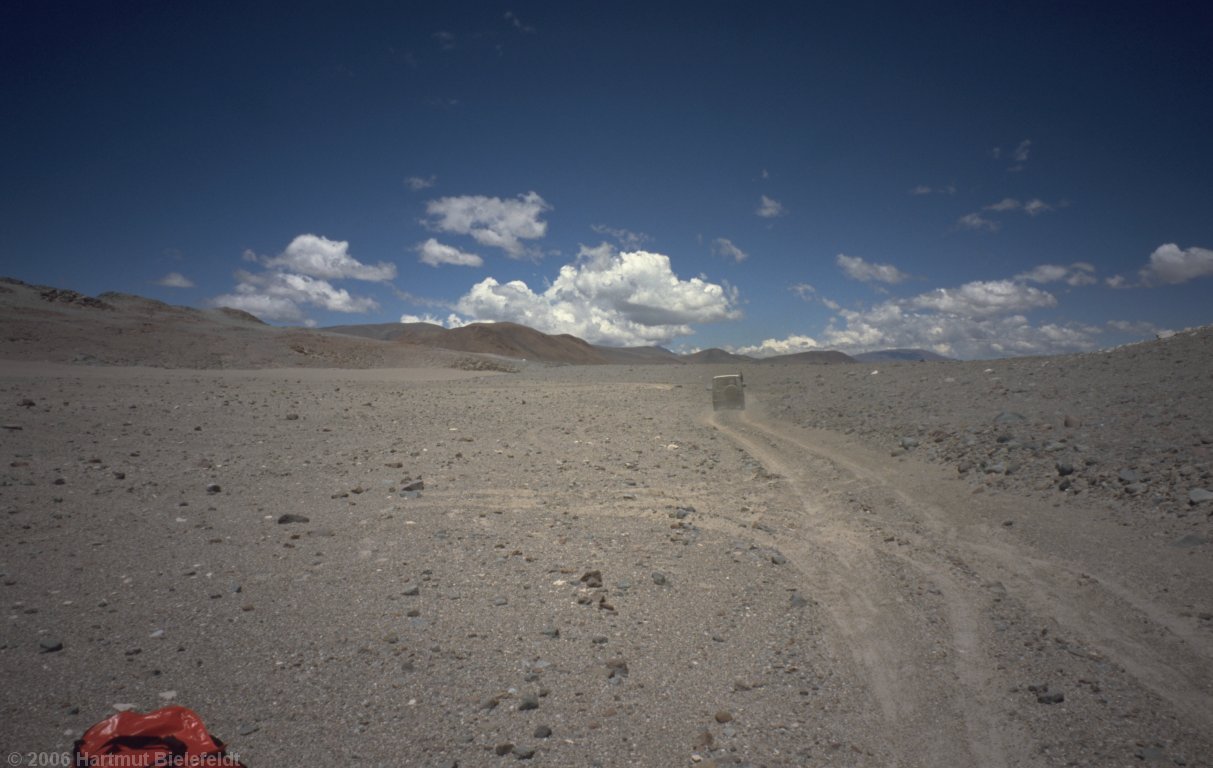 The car drives back, we will be alone here for a week