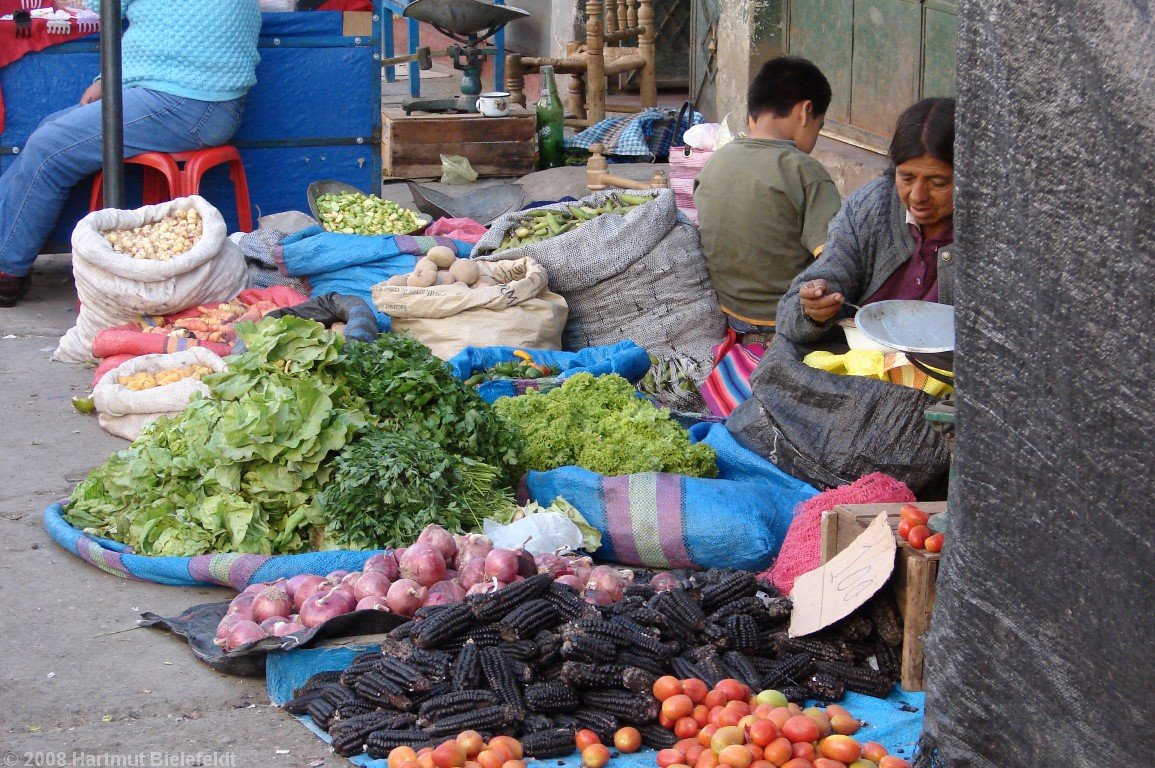 market in Huaraz