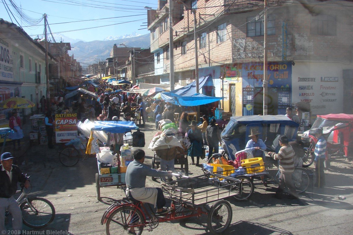 market in Huaraz