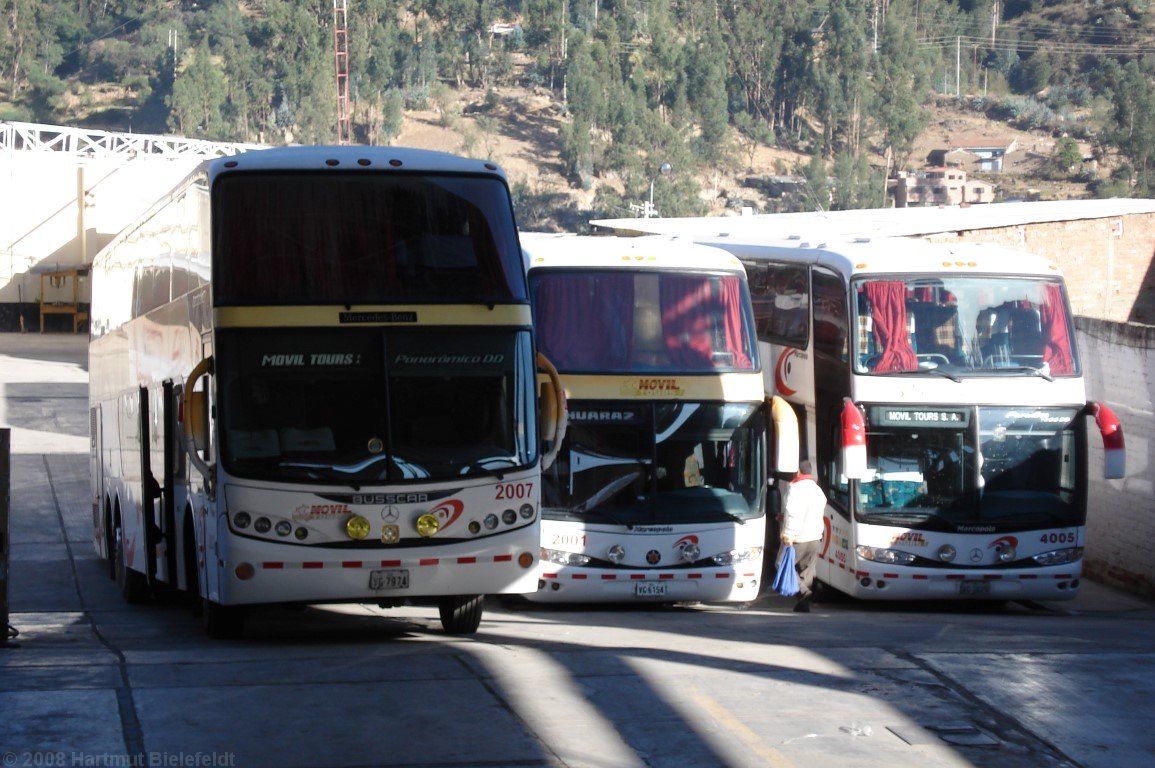 The bus will bring us back to Lima