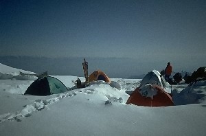 Camp 3 at 6050 m altitude