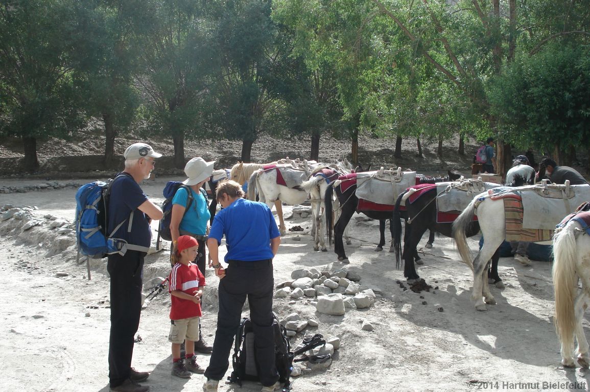 Am Ausgangspunkt des Treks