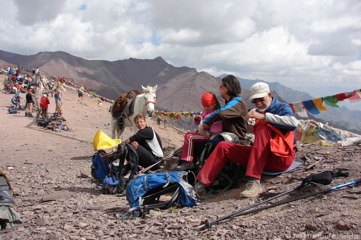 Rast auf den Konmaru La, 5287 m