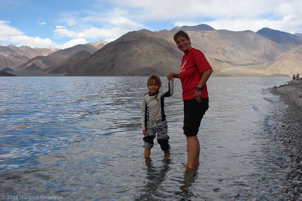 Pangong Tso is not too cold