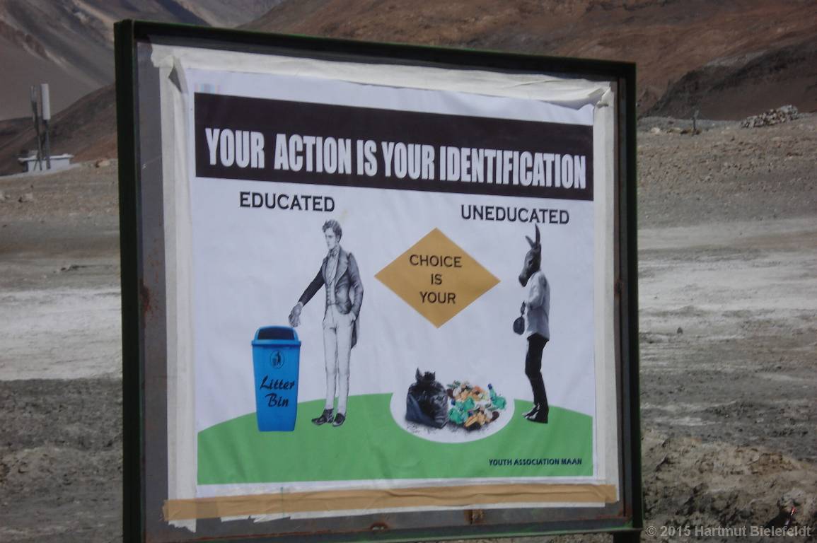 The big number of tourists leads to a big litter problem.