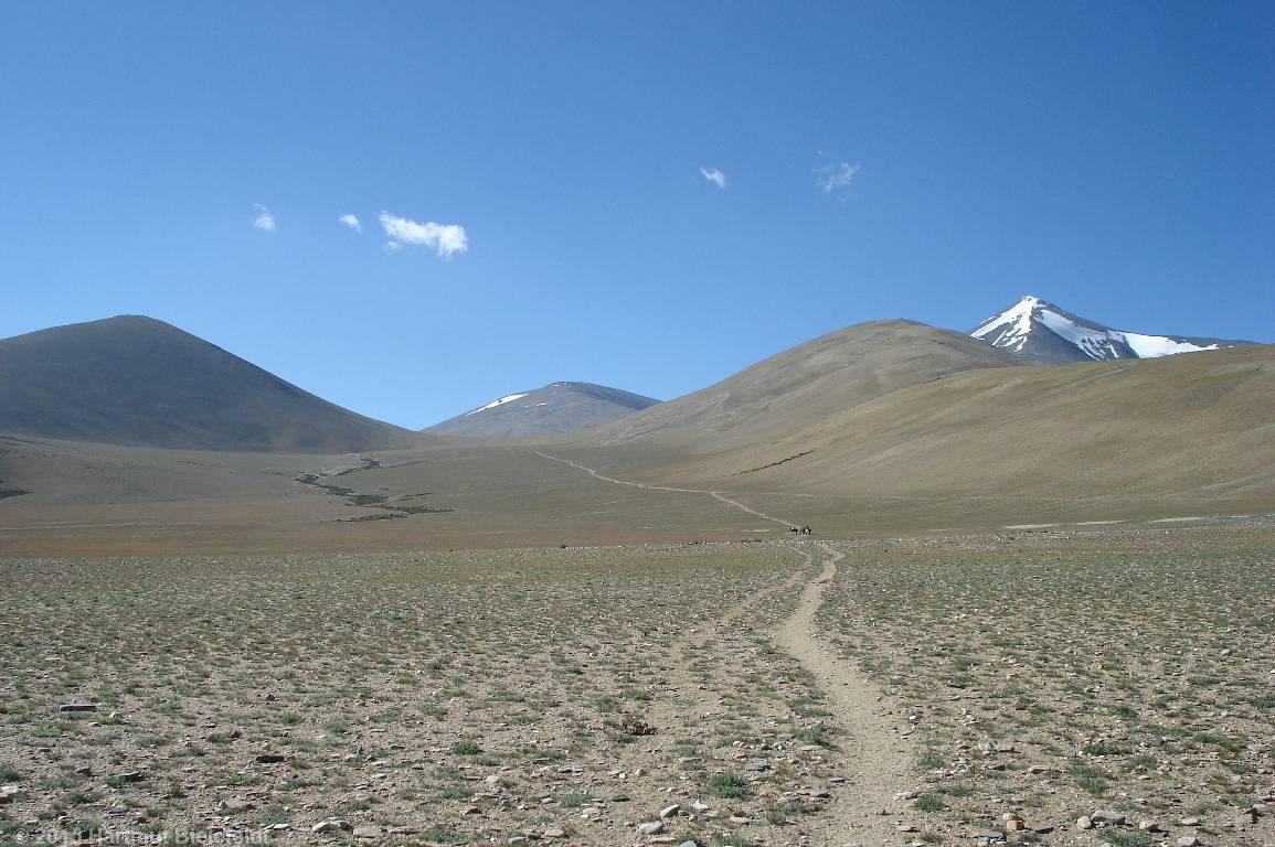 The trail to the pass is not steep.