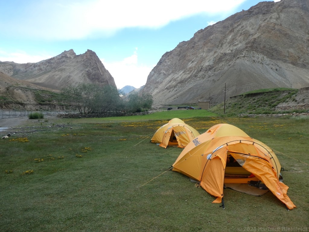 Lagerplatz in Kanji (3840 m)