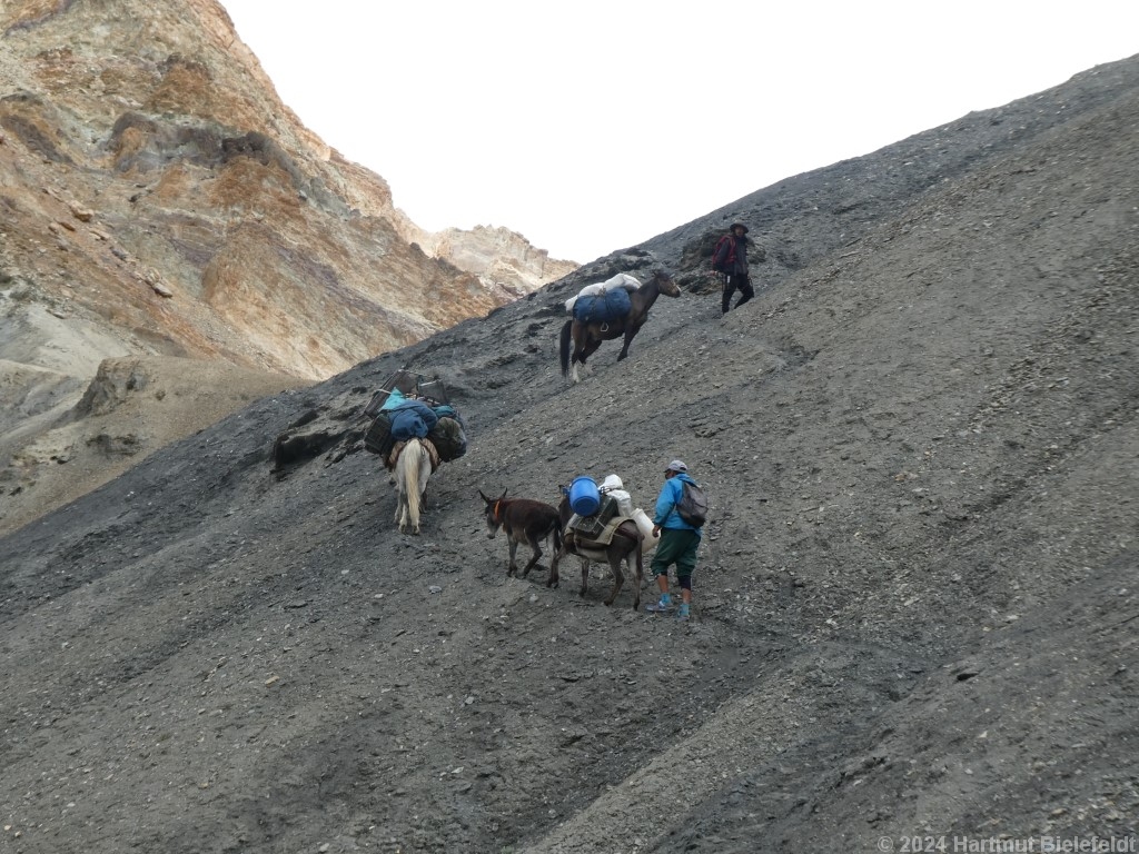 Der Weg ist nicht sehr ausgeprägt