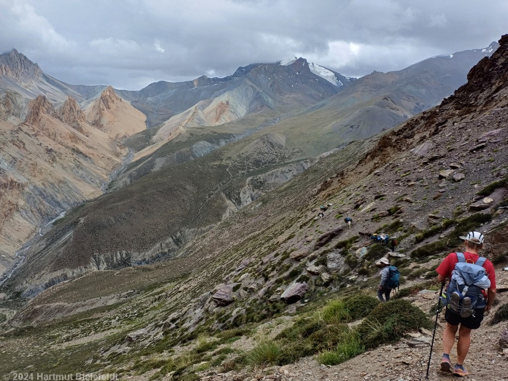 Our camp will be located to the right in a side valley