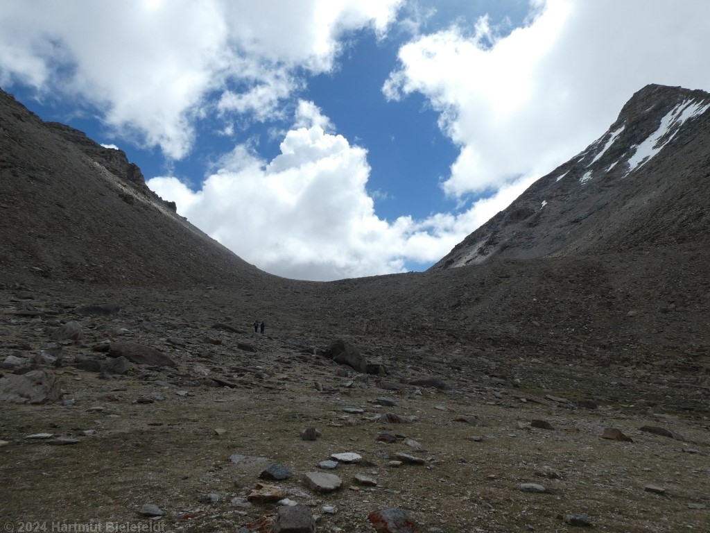 auf 5700 m auf dem Weg zum Pass
