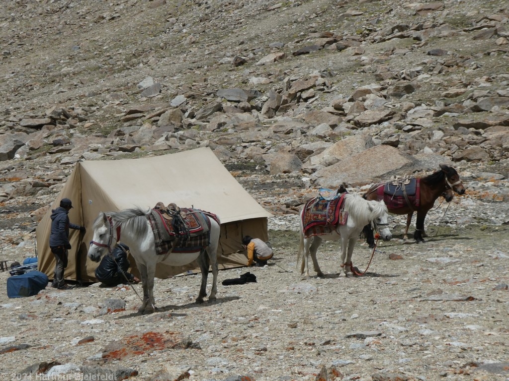 neuer Lagerplatz auf 5650 m