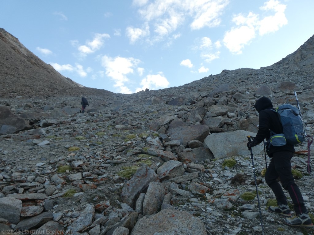 Aufstieg zum Pologongka